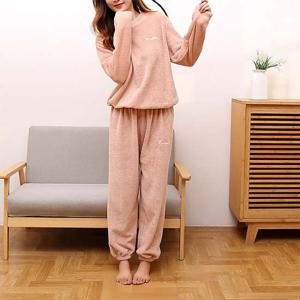 극세사 수면 잠옷 세트 여성