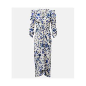 이사벨 Albini 플로럴 실크 블렌드 미디 드레스 P01133888