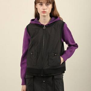 [올리비아로렌]MARIO니트 패치 패딩베스트VVCKA4W9171