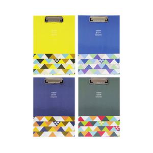 [블루마토]  패턴형 A4 클립보드(CBP004) 4개세트 (색상랜덤)