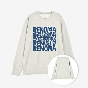 [레노마 옴므]레노마 타이포 맨투맨 라이트그레이 RROMTT12A