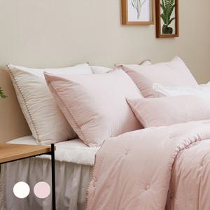 로라애슐리 뉴허그미 60수 고밀도 면 양모 베개커버 50X70