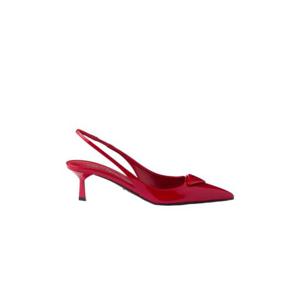 프라다 페이턴트 레더 슬링백 펌프스 레드 1I901M-XUW-F0011