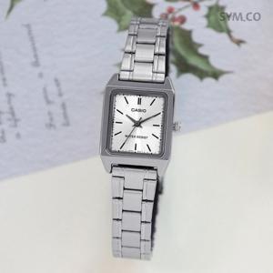 카시오 LTP-V007D-7E 빈티지 심플 스퀘어 데일리 여자 메탈 시계 d