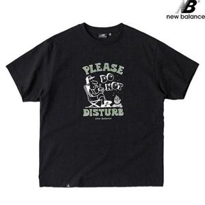 뉴발란스 NBNEC29023-BK 캠핑 일러스트 반팔티 남녀공용 티셔츠