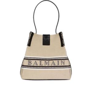 26SS Balmain Release Canvas 앤 레더 버켓 백 GN1CA032TJBRGXI TP569669228