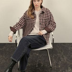 [올리비아로렌]MARIO체크 아우터형 셔츠VVBNL4W9271