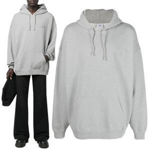 22FW 베트멍 자수 로고 후드 티셔츠 그레이 UA53HD260G