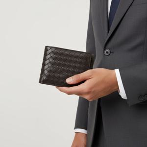 보테가베네타 인트레치아토 반지갑 다크브라운 113993 V47W1 2006 (113993 V4651 2006) 배송