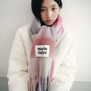 [마리끌레르][정가49,000]미니 코튼캔디 체크 머플러(MAEDSC04MPK)