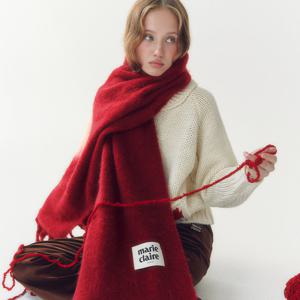 [마리끌레르] [정가59,000원] 퍼지 솔리드 머플러(MADDSC02MB)