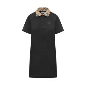 26SS Burberry 체크 patterned 폴로  collar 쇼트 sleeves three button closure embroidered 로고 on the chest  8122091A1189 TP569941761