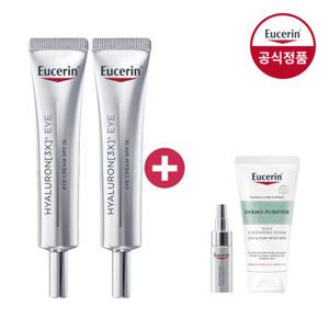 유세린 하이알루론 3X 아이크림 15ml 2개 (증)미스트 50ml+컨센트레이트 5ml 2개