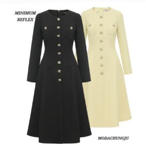 [미니멈]MD 라운드넥 플레어원피스 MD MZAGWO1980 M_CJ