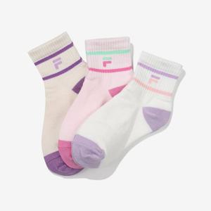 [휠라 키즈]F로고 중목양말 3매입 (FK3SCG1072X_LPK)