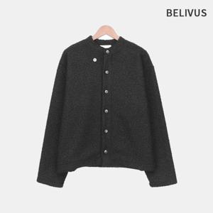 빌리버스 남성 간절기 헨리넥 뽀글이 자켓 플리스 버튼 U넥 가디건 BWY001