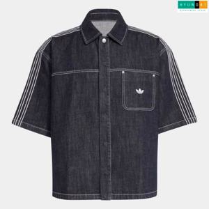 아디다스 현대백화점 [MAN] 오리지널스 데님 쇼트 슬리브 워크 셔츠 KG6448 인기반팔티