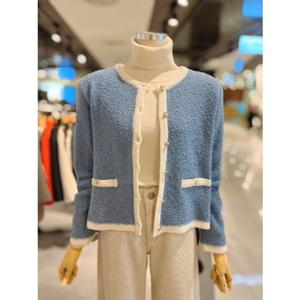 ab.fz 부클 배색 라운드 트위드 가디건 (ABXA1HY48A) US