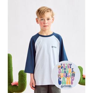 [아웃도어프로덕츠 키즈]라글란 7부 티셔츠 (스카이 블루) OD242ISS09_SBL