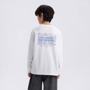 [내셔널지오그래픽키즈]K261UTS810 어드벤처 긴팔 티셔츠 WHITE