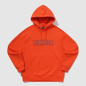 엄브로후드티 PQA UQ121CHD16-ORG 에센셜 플러스 자수 레터링 후드 티셔츠 ORANGE