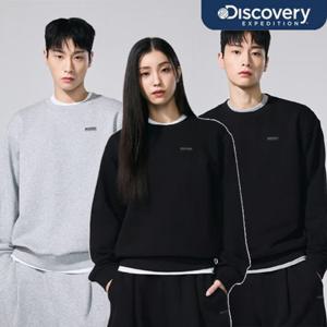 디스커버리 26SS 유니 니트 트레이닝 오버핏 맨투맨 DXTR3A061