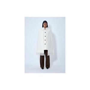 26 SS 토템 여성 Fringe Cape Coat tot0263001wht