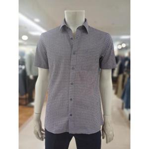 피에르가르뎅 세이브존05 배색 잔체크 써커 노멀핏 셔츠 PQWS2604