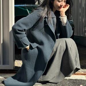 올리비아로렌 MG01 니트라이너 핸드 롱코트 VOCEA4WA411