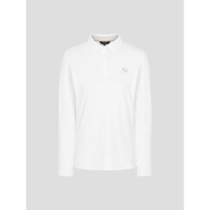 [빈폴골프][B_under] 여성 텍스처 믹스 칼라 긴소매 티셔츠 - 화이트(BJ6141L011)