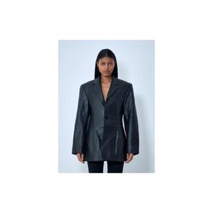 26 SS 알렉산더왕 여성 가죽 싱글브레스티드 블레이저 awg0263011blk