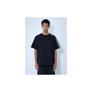 26 SS 요지야마모토 남성 스트라이프 숄더 코튼 티셔츠 yyy0364027blk