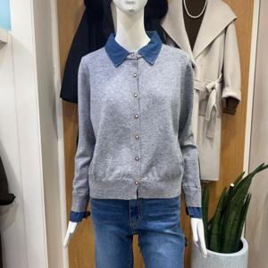 클리지 DP01 청 셔츠 레이어드 니트 가디건 CQ2WKC15