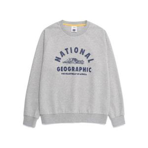 내셔널지오그래픽 NATIONALGEOGRAPHIC N261USW921 론트라 빅아치로고 그래픽 맨투맨 MGREY N261USW921093 328348