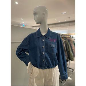 르니앤맥코이 리본자수 스팽글장식 블라우스 (MN05BL008HJY)