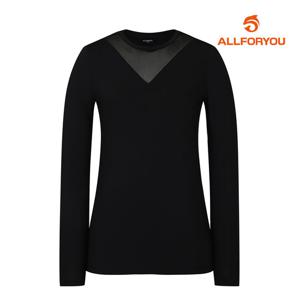 [올포유] 여성 V 메쉬 베이스레이어 티셔츠 AWTRM4101-199