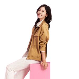 [올포유] 여성 배색 포인트 스트라이프 카라 블라우스 ALBLM2211-509