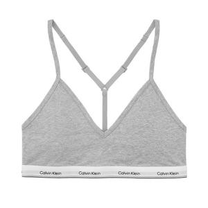 [캘빈클라인]CK 캘빈클라인 라이틀리 라인드로고 리컨시더드 코튼 트라이앵글 여성 브라 블랙 QP2957O-001