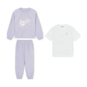 MLB키즈 여아 스포티브 우븐 맨투맨세트 (7FS2A016150LDS)