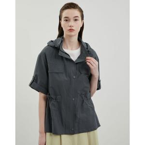 [올리비아로렌]숏 슬리브 후드 디테쳐블 점퍼_VOCCL4M4251