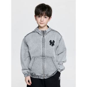 MLB키즈 베이직 져지데님 후드집업 (7AHDB0461GRL)