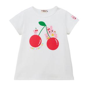 [미키하우스10] 17R205204 HB 캐빗은 체리가 좋아 반팔 티셔츠 여아티셔츠