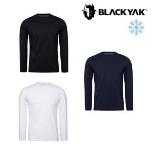 남성 여름 자외선 차단 냉감 이너티 아이스 라운드 베이스레이어 1BYETMV003 GD