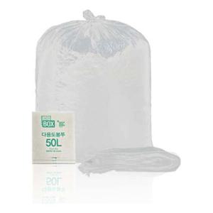 이지박스 재활용 분리수거 비닐 봉투 50L 흰색 50매입