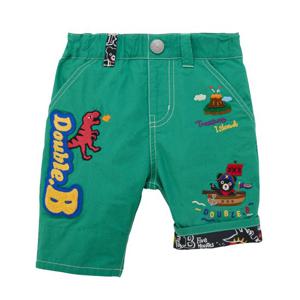 [미키하우스10] 16R203204 DB 비쿤 쥬라기 자수 반바지 6부바지 여름바지