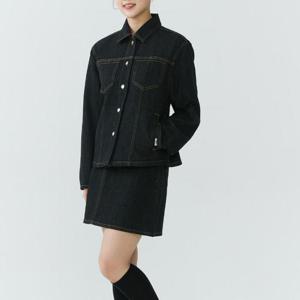 잠뱅이 HC09 여성 불변 난스판 인디고 빈티지 H라인 데님 스커트 AQ1DDK171 VN