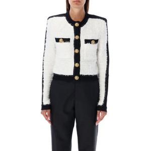 23FW Balmain 로고 button 쇼트 tweed 자켓 BF1SK248KE87GAB TP571993742