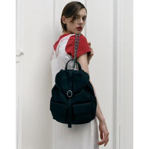 [질스튜어트핸드백] 블랙 나일론 체인 파커 백팩 M [아이패드수납가능] JABA6E001 BK