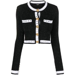 23FW Balmain MELANGE 울 BLEND 가디건 BF1KL101KE74EHQ TP571993212