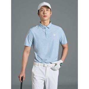 [빈폴골프][B_under] 남성 카르비코 반소매 칼라 티셔츠 - 스카이 블루(BJ6242M16Q)